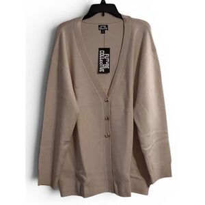 2X CARDIGAN By Future Collection A Target Brand. Cream New With Tags